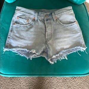 Levi 501 denim shorts